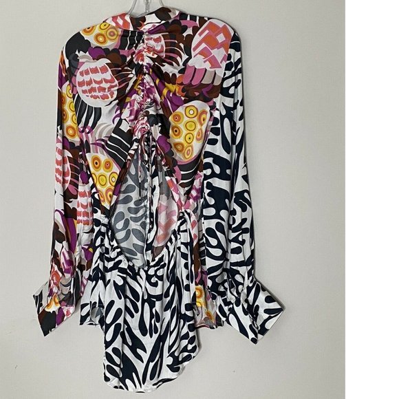 Anthropologie Let Me Be Floral Cut-Out Buttondown - Picture 4 of 8